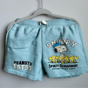 Zara Peanuts Snoopy Kids Shorts - Blue